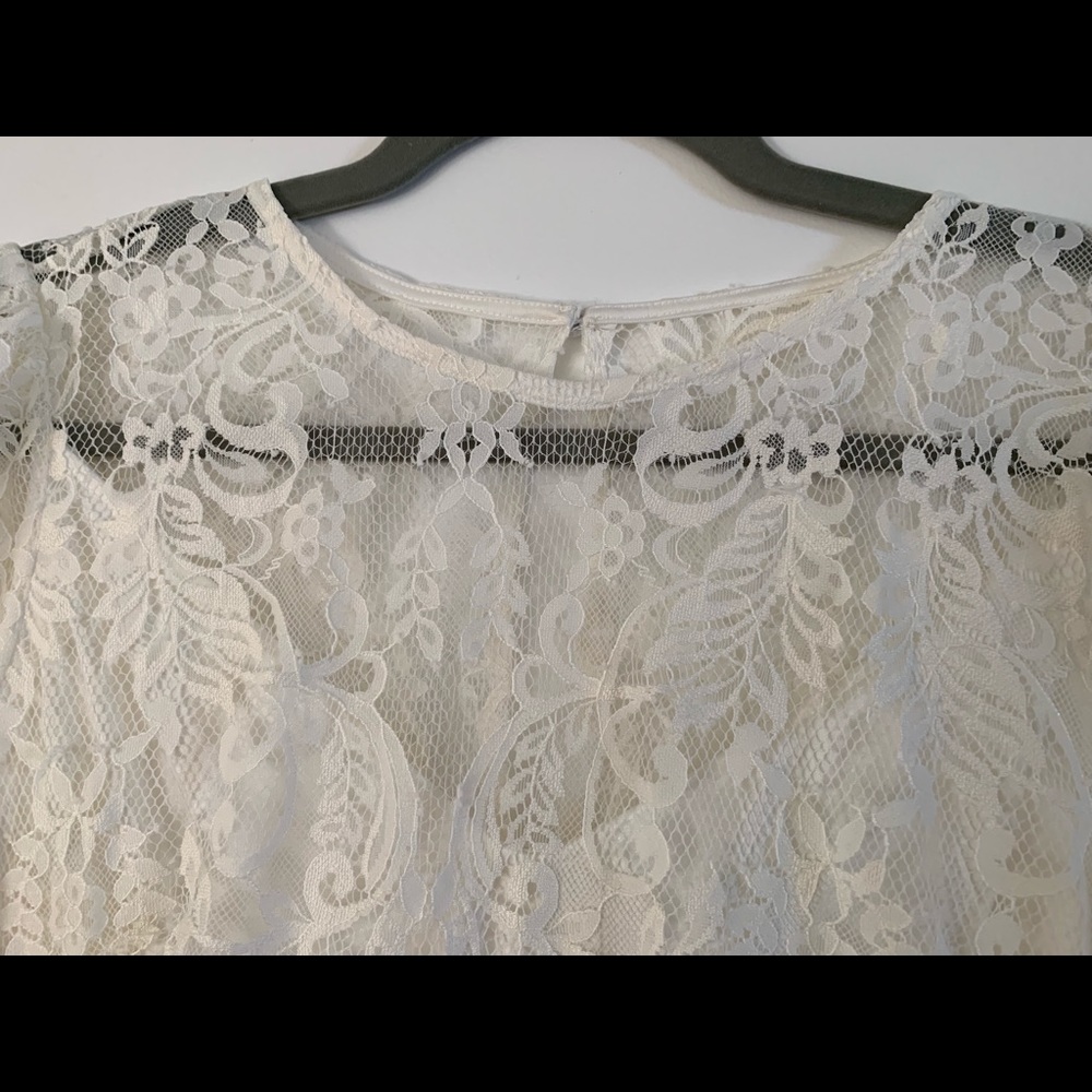 NWT Express White Lace Dress